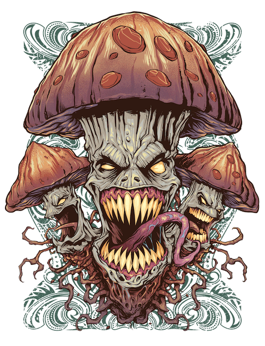 Evil Mushroom Art Print - Image 4