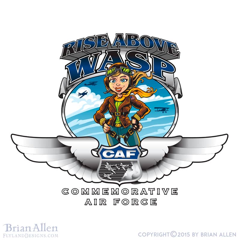 Female pilot mascot for air forc