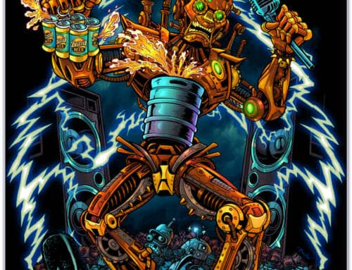 Froth and Furty Robot Poster 2024