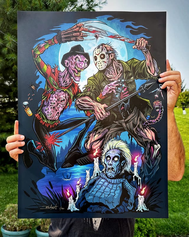 Freddy Vs Jason Tribute 18x24