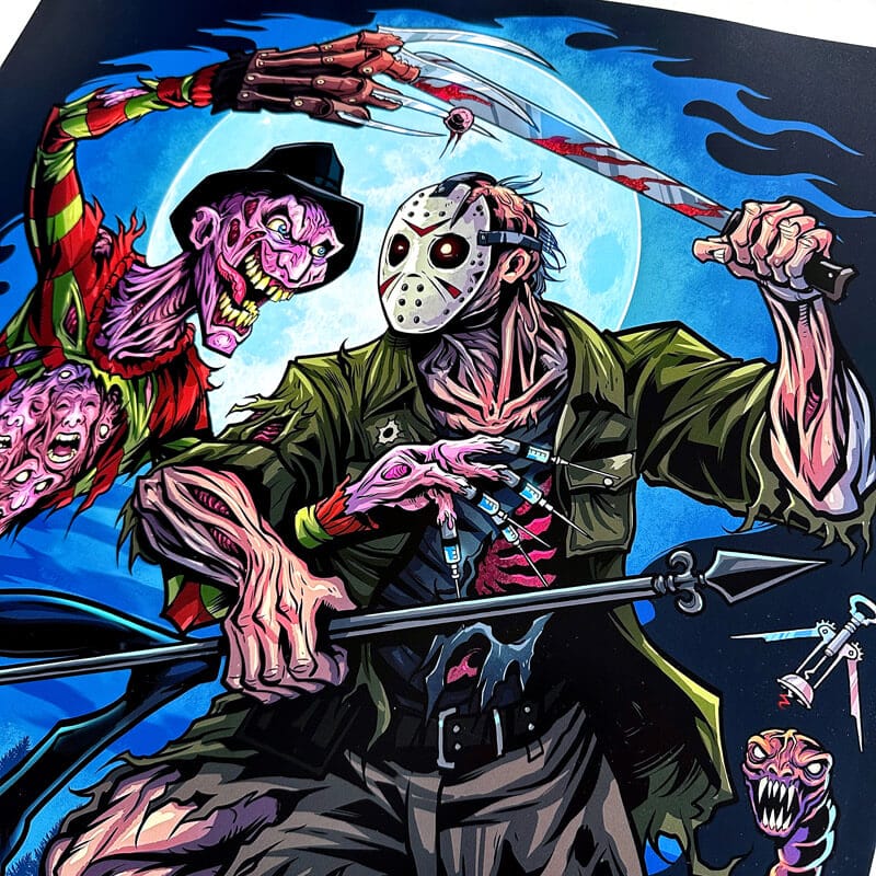 Freddy Vs Jason Tribute 18x24