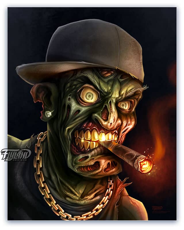 A full color illustration of a g