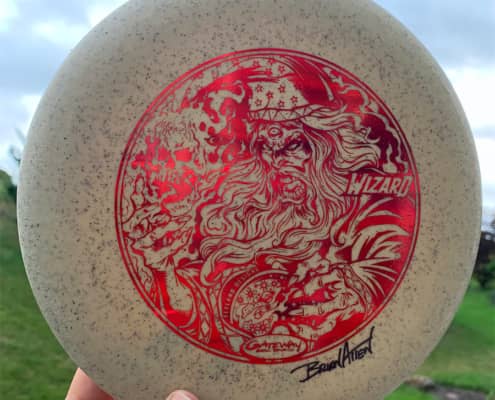 Limited Edition artwork by Brian Allen printed on Disc Golf Discraft discs printed by Detroit Disc Company