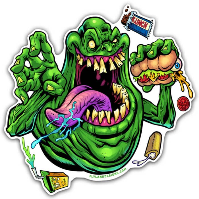 Ghostbusters Slimer Tribute Vinyl Sticker