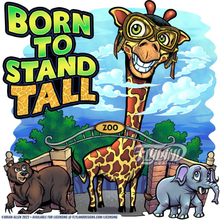 Born To Stand Tall Giraffe At Th