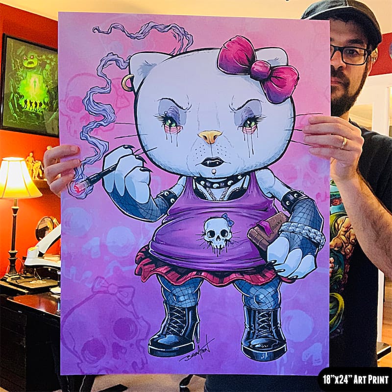 Hello kitty art print authentic poster