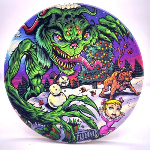 Purple Cannabis Skull Coaster / Disc Golf Marker - Flyland Designs