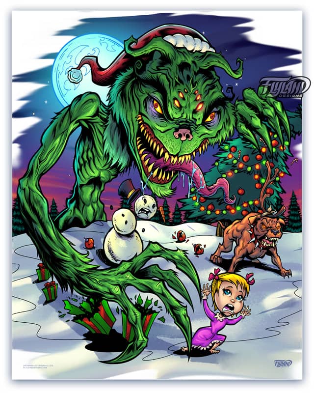 A full color illustration a mons