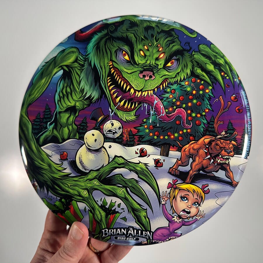 Grinch Tribute SuperColor Discraft Buzzz - Flyland Designs