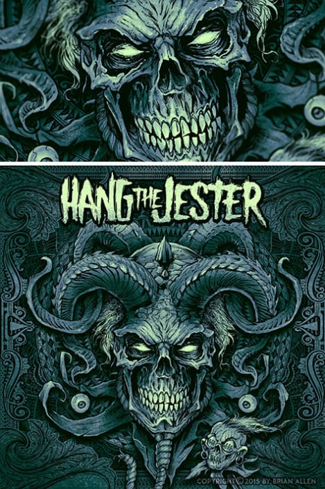 Evil skull jester album cover il