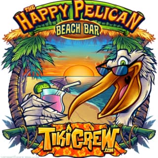 Happy Pelican at the Beach