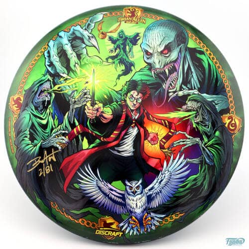 Harry Potter vs the Dementors Foil Disc drawn by Brian Allen
