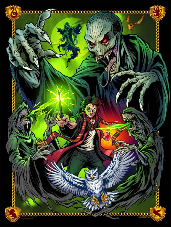 Harry Potter Tribute Art Print