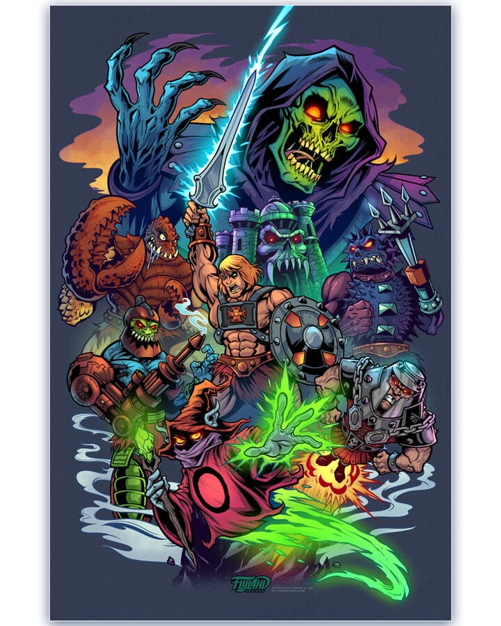 マイパンマンオーダーページ He-Man and the Masters of the Universe Tribute 11x17 Art Print