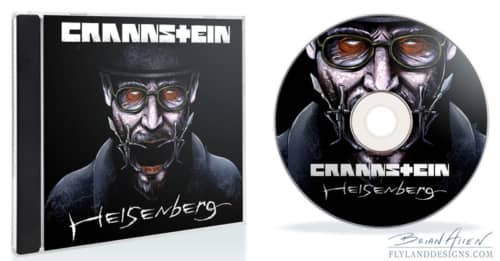 Illustration of Heisenberg from Breaking Bad in a Rammstein album cover parody