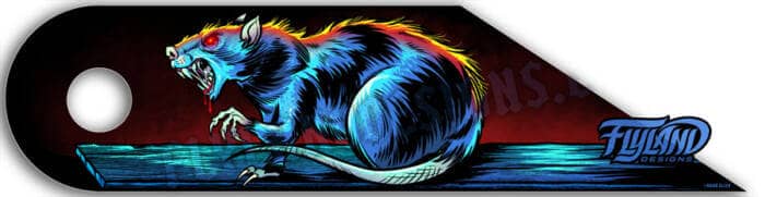 Red Eye Rat sitting on a piece o