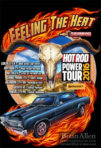 Hot rod muscle car with flames a