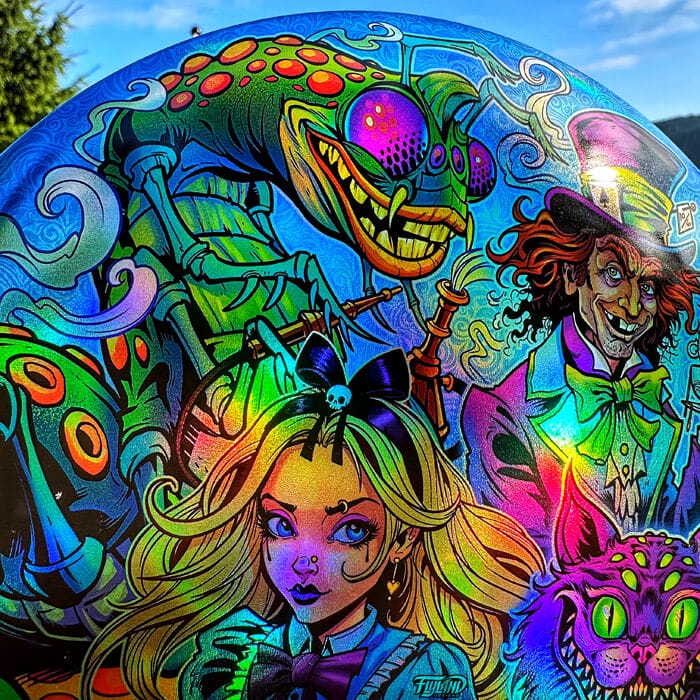 オリジナルキャラクター アートプリント Alice in Wonderland SuperColor Discraft Buzzz - Flyland Designs