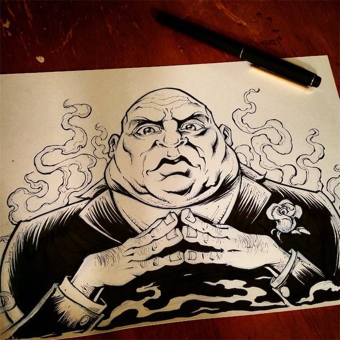 Criminal Character Art for Vaping Label Design