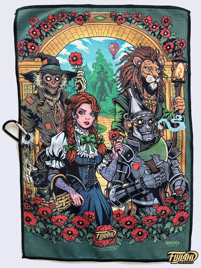 Wizard of Oz Disc Golf Towel - Flyland Designs, Freelance