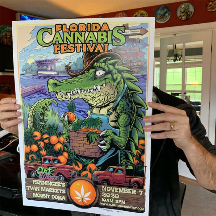 Florida Cannafest 2020 Event Poster - Artist Proof - Image 3