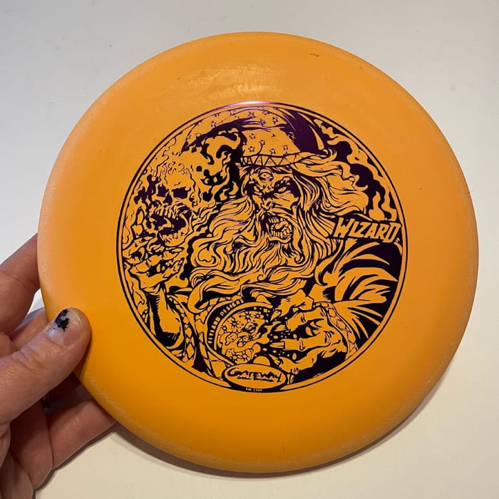 Gateway Wizard Disc Golf Disc - Orange Disc with Purple Foil - 176