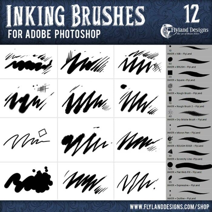 Images of custom photoshop brush