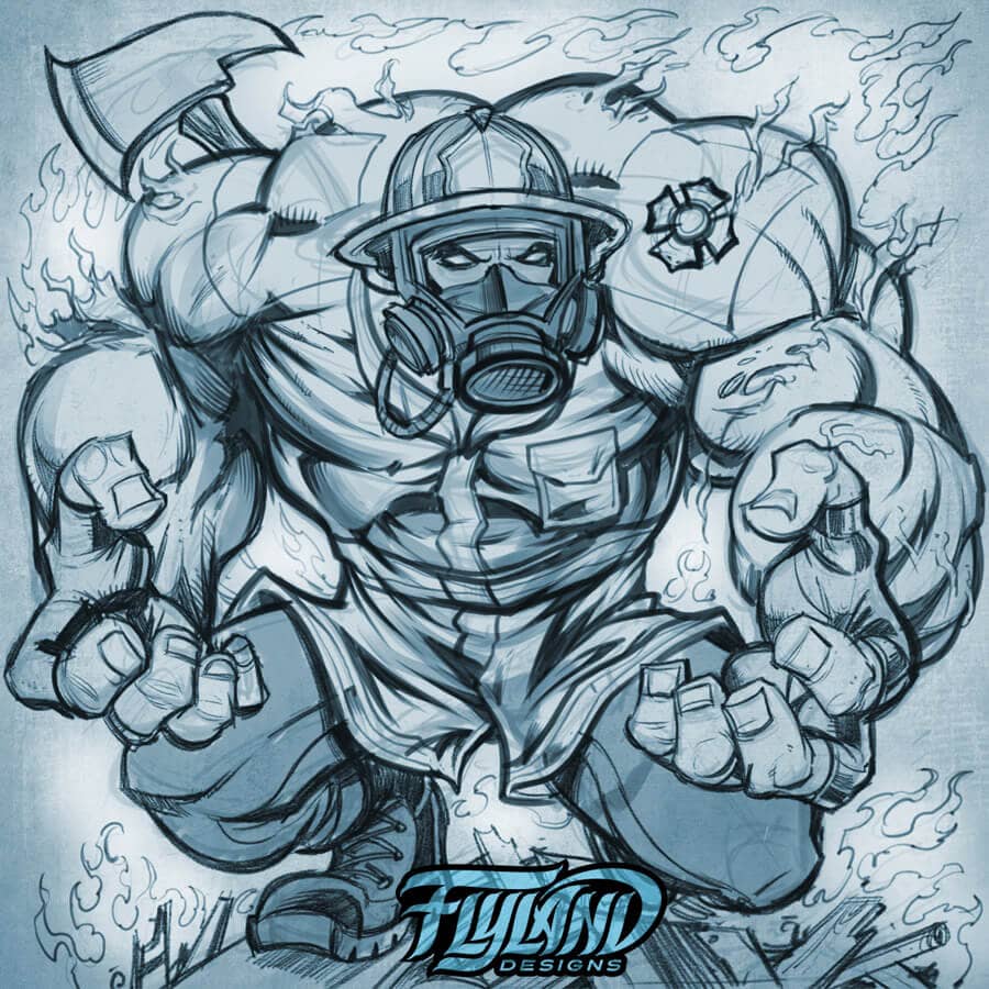 Great Dane Graphics Firefighter Batch - Flyland Designs, Freelance ...