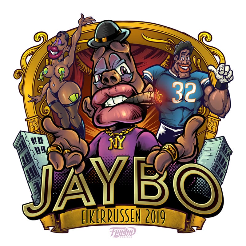 Jay-Z Music Video Jaybo Tribute Illustration - Flyland Designs