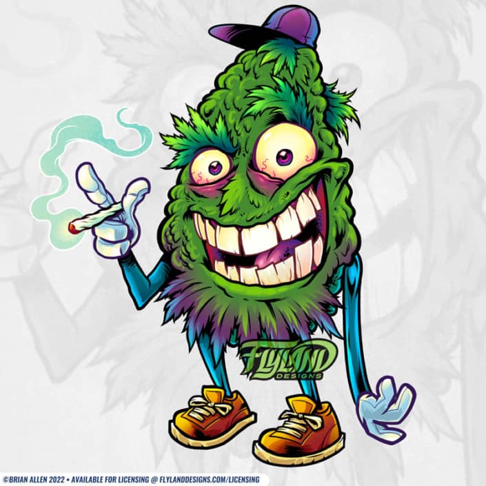 Killer Bud Mascot Artwork by fre