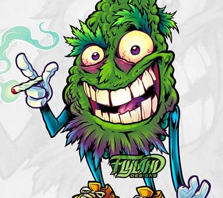 Mascot image of a killer bud