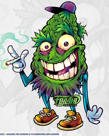 Mascot image of a killer bud