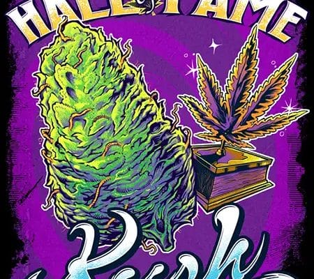 Marijuana Kush Design weed bud 420 trippy logo poster