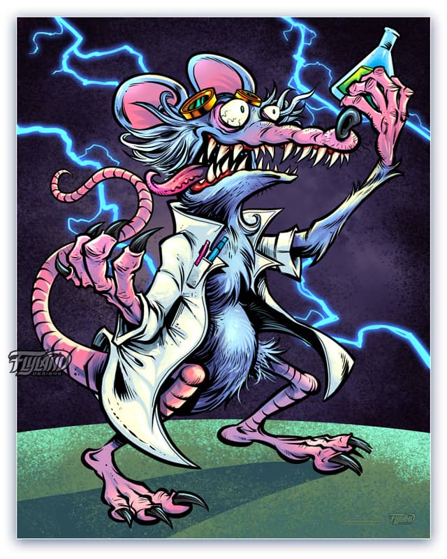 A full color illustration of a m