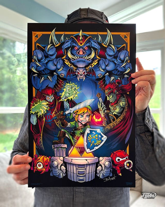 Legend of Zelda Tribute 11x17 Art Print - Flyland Designs