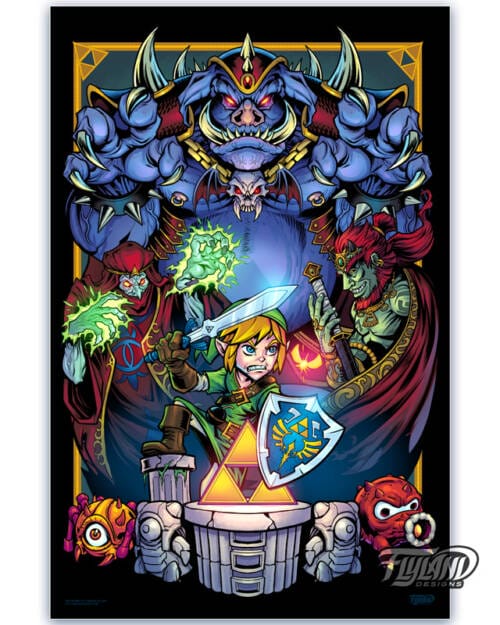 セル画 Legend_of_Zelda_11x17_with_ble