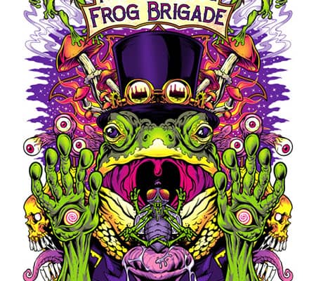 Les Claypool 2023 Psychedelic Frog eating a bug