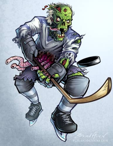 Lethal Threat Zombie Hockey Player