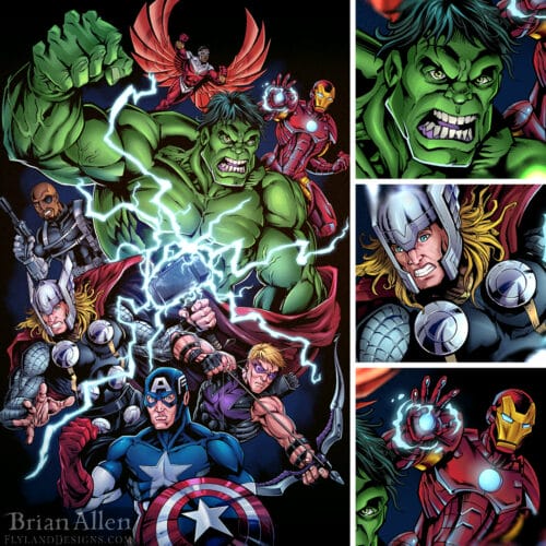 Marvel superhero characters hulk