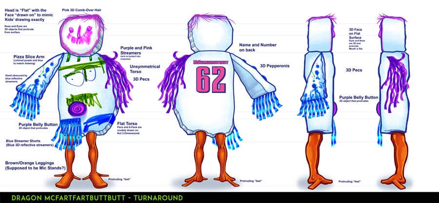 Mascot design for Jason Kelce's They Call It Late Night on ESPN