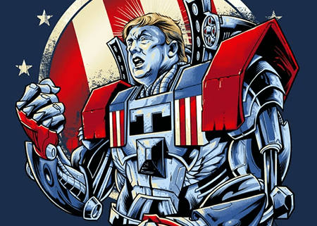 Robot version of President Donald Trump