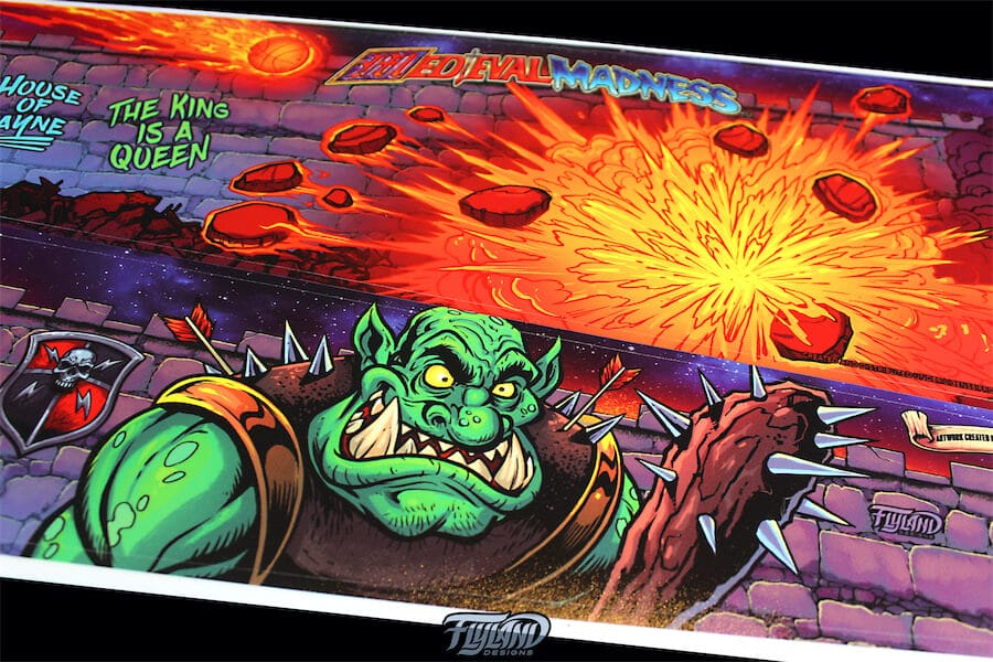 Medieval Madness Side Art Blades for Pinball Machines - Flyland