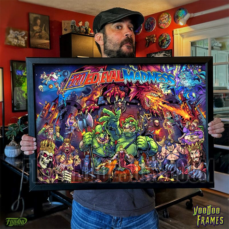 Medieval Madness Translite + Voodoo Frame BUNDLE - Flyland Designs