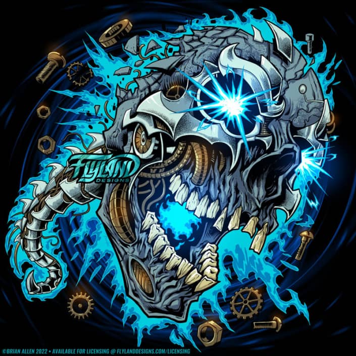 Metal Skull  Artwork by freelanc