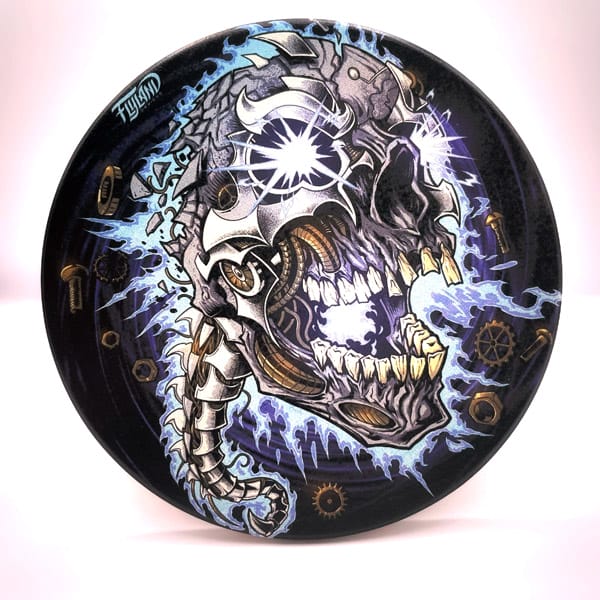 Metal Skull Coaster / Disc Golf Marker - Flyland Designs