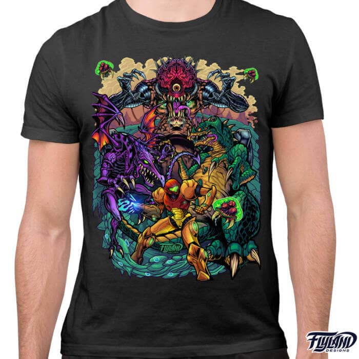Metroid T-Shirt Artwork by Brian Allen