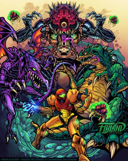 Metroid N' Monsters Artwork by f