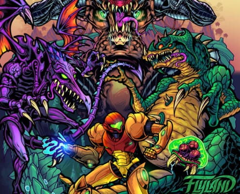 Metroid N' Monsters Artwork by f