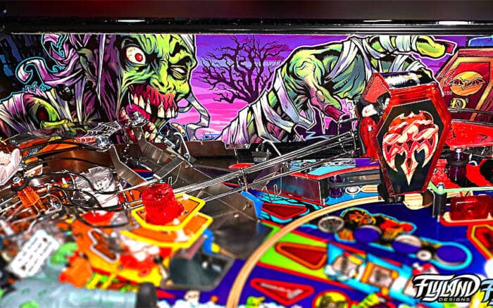 Monster Bash Side Blades illustrated by Brian Allen . These sideblades are illustrated with many famous characters like mummys, vampires.