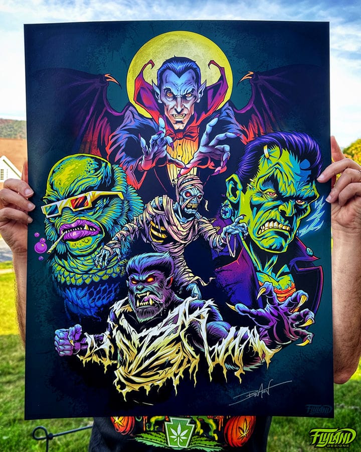 Monster Smash Art Print - Flyland Designs, Freelance Illustration